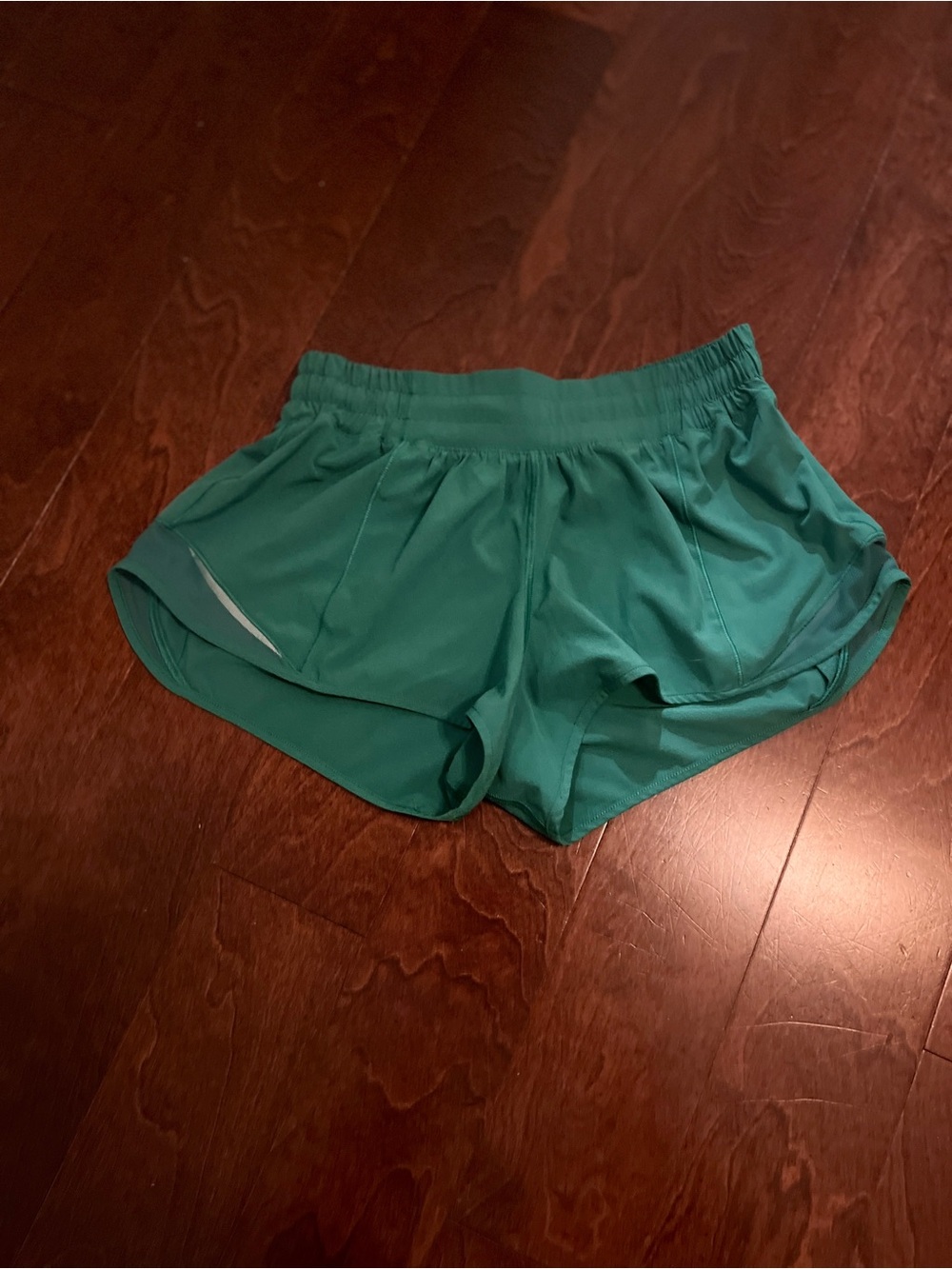 Lululemon Green Athletic Running Shorts